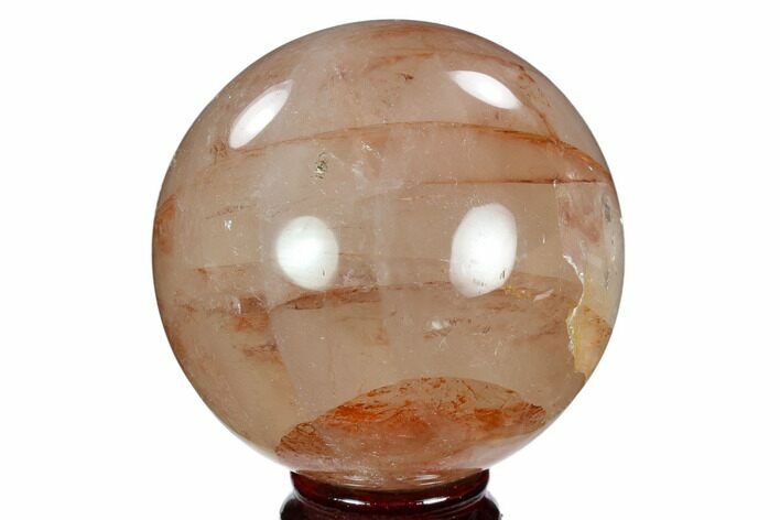 Polished Hematoid (Harlequin) Quartz Sphere - Madagascar #121616